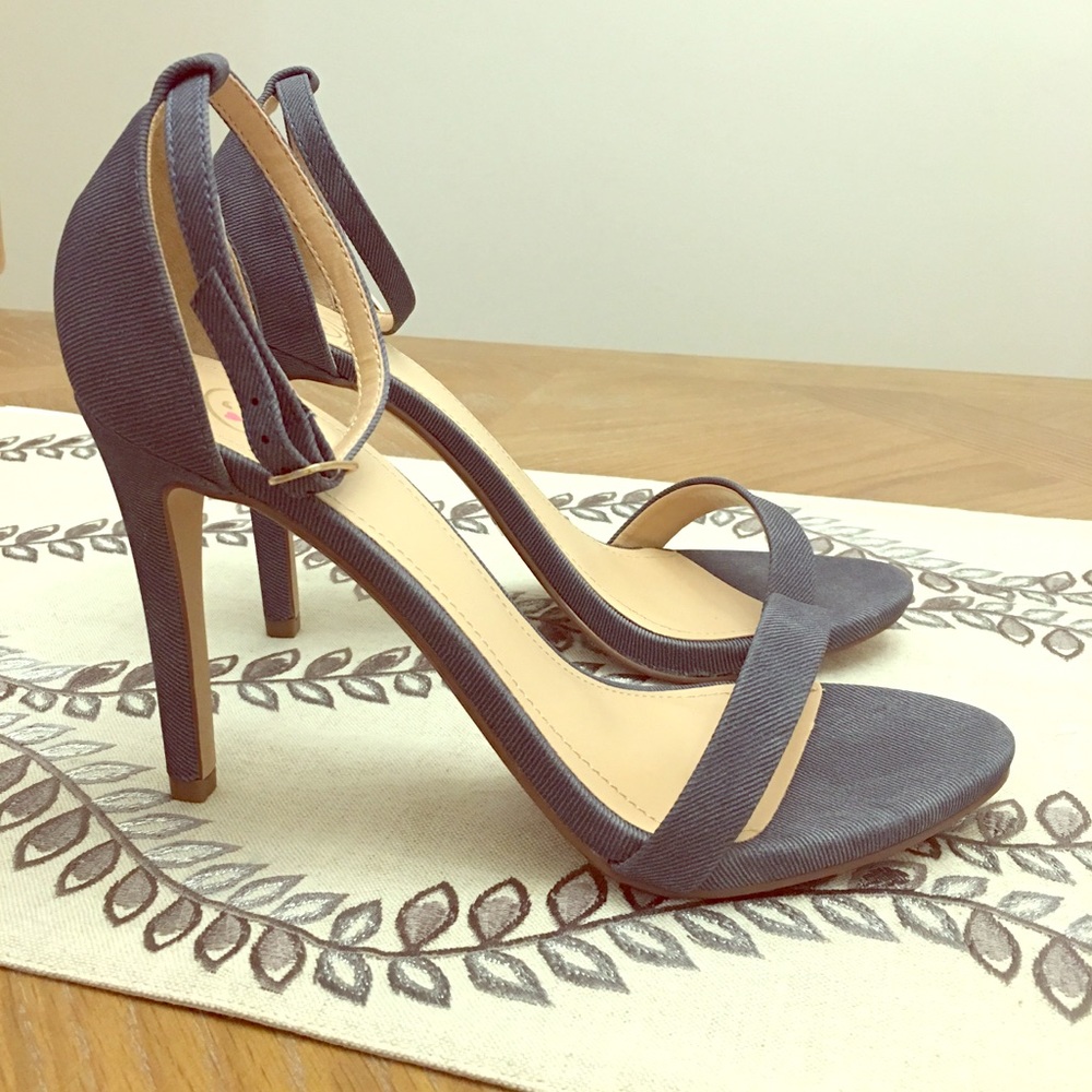 Denim Strap Sandals